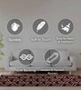 Maroon Geometric Polypropylene 2 x 5 Feet Machine Made Runner