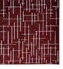 Maroon Geometrical Polyester 3 ft X 5 ft Machine Made Carpet