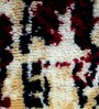 Maroon Abstract Polyester 3 ft x 5 ft Machine Made Carpet