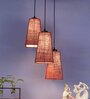 Incyy Maroon Cloth Cluster Hanging Light