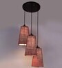 Incyy Maroon Cloth Cluster Hanging Light