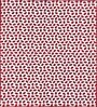 Maroon Abstract 120 TC Cotton Queen Sized Bedsheet with 2 Pillow Cover