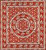 Maroon Traditional 120 TC Cotton Queen Sized Bedsheet with 2 Pillow Cover