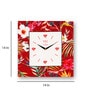 Maroon Mdf Framed Analog Wall Clock