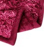 Maroon Abstract Microfiber 300 GSM Heavy Winter Reversible Double Bed Comforter