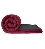 Maroon Microfiber 200 GSM Double Bed Reversible Comforter
