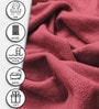 Maroon Microfiber Solid 450 GSM Bath Towel