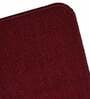 Maroon Microfibre 71 x 18 Inches Machine Made Floor Runner