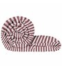 Maroon Microfiber Stripes 180 GSM Fusion Reversible Double Comforter