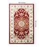 Maroon Persian Polypropylene 5 ft x 7 ft Machine Made Carpet