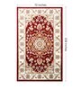 Maroon Persian Polypropylene 6 ft x 9 ft Machine Made Carpet