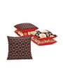 Maroon Traditional Poly Cotton 12 x 12 Inches Cushion Covers (Set of 5)