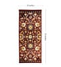 Maroon Polyester Floral 55 x 22 Inches Runner