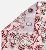 Maroon Polyester Floral Light Filtering Eyelet 5 Feet Window Curtains (2 Pc)