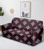 Maroon Traditional Polyester (1Pc) Seater Sofa Cover