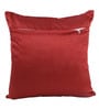 Maroon Polyester Geometric 40x40 inches Cushion Covers Set of 5