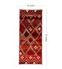 Maroon Polyester Geometric 55 x 22 Inches Runner