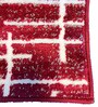 Maroon Polyester Geometric 55 x 22 Inches Runner