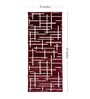 Maroon Polyester Geometric 55 x 22 Inches Runner