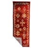 Maroon Polyester Oriental 55 x 22 Inches Runner
