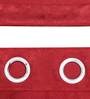 Maroon Polyester Semisheer 5 Feet Eyelet Curtain