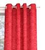 Maroon Polyester Semisheer 5 Feet Eyelet Curtain