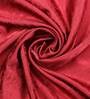 Maroon Polyester Semisheer 5 Feet Eyelet Curtain