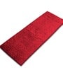 Maroon Polyester 24 x 60 Inches Machine Made Floor Runner