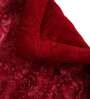 Maroon Polyester Solid 350 GSM Single Bed Quilt