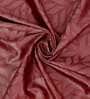 Maroon Solid Polyester 5 Ft Semisheer Eyelet Window Curtains (Set of 2)