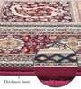 Maroon Polypropylene Antistatic 120X170Cm Carpet With Cotton Backing