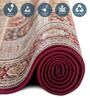 Maroon Polypropylene Antistatic 120X170Cm Carpet With Cotton Backing
