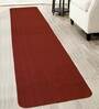 Maroon Polypropylene 118 x 24 Inches Machine Made Floor Runner