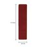 Maroon Polypropylene 118 x 24 Inches Machine Made Floor Runner