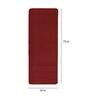 Maroon Polypropylene 79 x 24 Inches Machine Made Floor Runner
