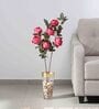 Maroon Fabric Peony Stick Artificial Flowers