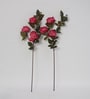 Maroon Fabric Peony Stick Artificial Flowers