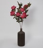Maroon Fabric Peony Stick Artificial Flowers