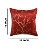 Maroon Printed Velevt 2 Cushion Covers
