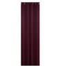 Maroon Satin Solid 7FT Light Filtering Eyelet Door Curtains (Pack of 2)