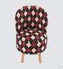 Maroon Seamless Geometric Printed Chair & Stool