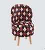 Maroon Seamless Geometric Printed Chair & Stool