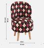 Maroon Seamless Geometric Printed Chair & Stool