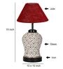 Maroon Shade Table Lamp With Shade Table Lamp With Glass Base