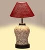 Maroon Shade Table Lamp With Shade Table Lamp With Glass Base