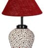 Maroon Shade Table Lamp With Shade Table Lamp With Glass Base