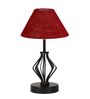 Maroon Shade Table Lamp With Shade Table Lamp With Iron Base