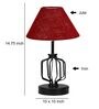Maroon Shade Table Lamp With Shade Table Lamp With Iron Base