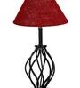 Maroon Shade Table Lamp With Shade Table Lamp With Iron Base