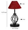 Maroon Shade Table Lamp With Shade Table Lamp With Iron Base